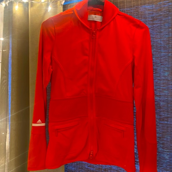 adidas Jackets & Blazers - Adidas Orange Athletic Jacket